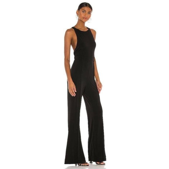 NBD Candace Jumpsuit Black Open Back Party Cocktail Revolve XL NWT $298 - Picture 3 of 4
